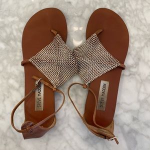💍STEVE MADDEN RHINESTONE SANDALS SZ 7